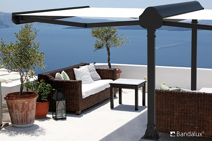 automated retractable awning a shade above window fashions
