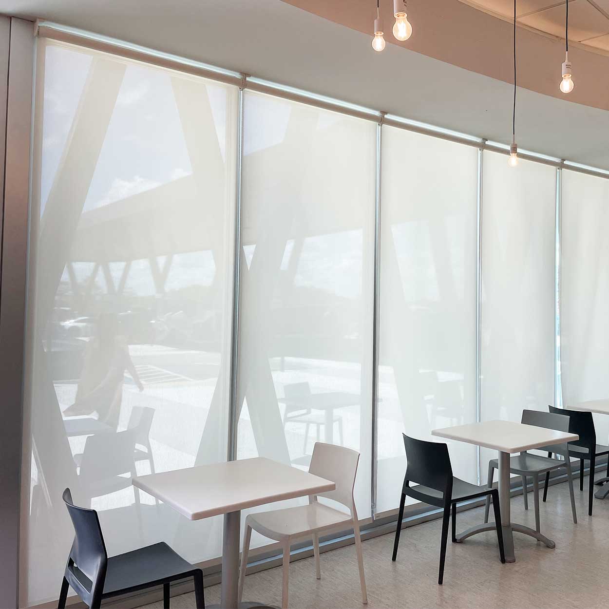 commercial property roller shades